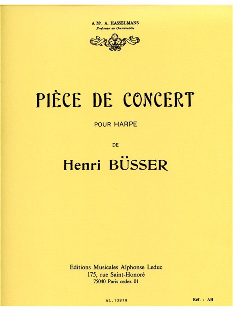 Pièce De Concert (Harp Solo)