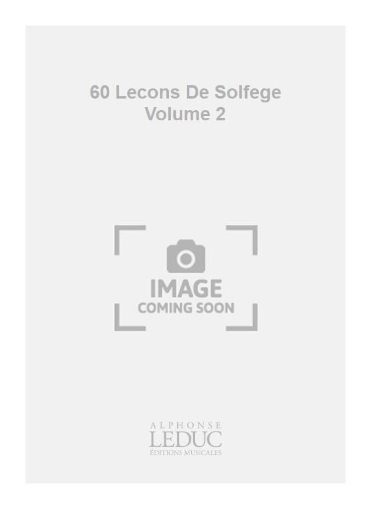 60 Lecons De Solfege Volume 2