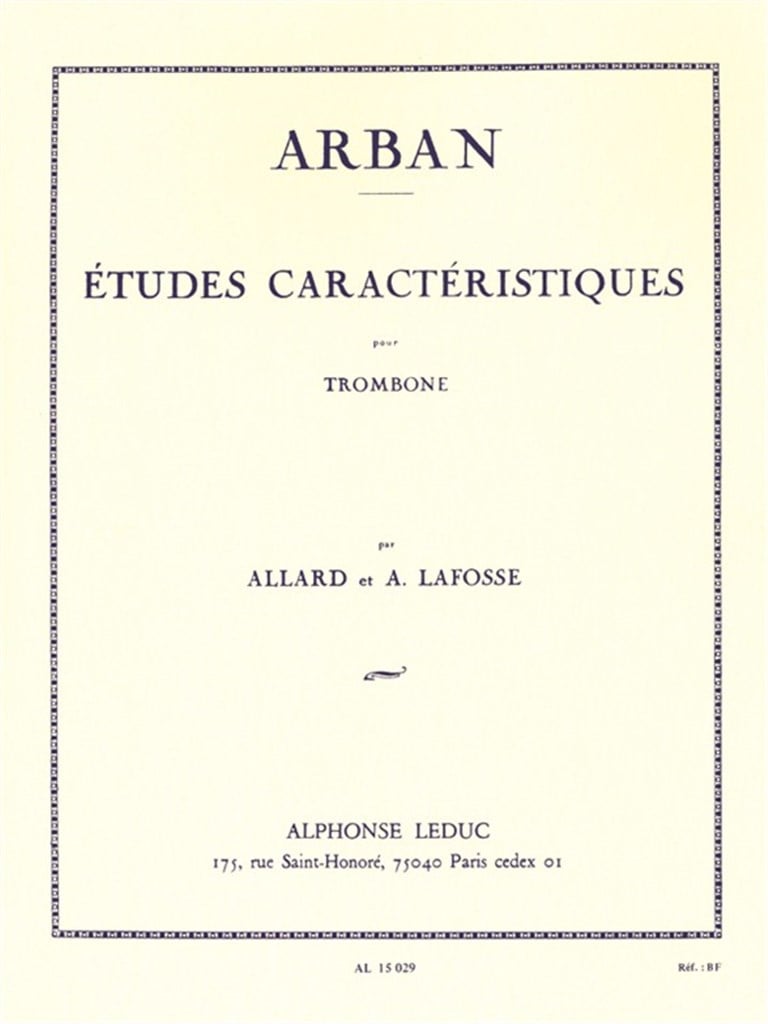 Etudes caractéristiques