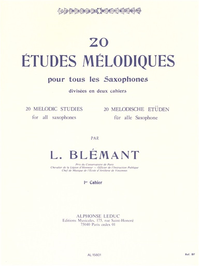 20 Etudes Melodiques 1