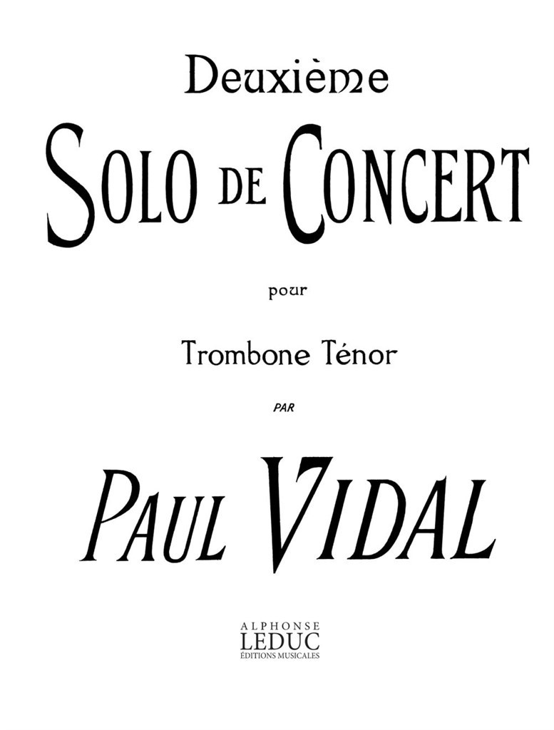 Deuxieme Solo De Concert