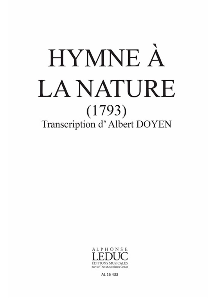 Hymne A La Nature-Repert Fetes Peuple