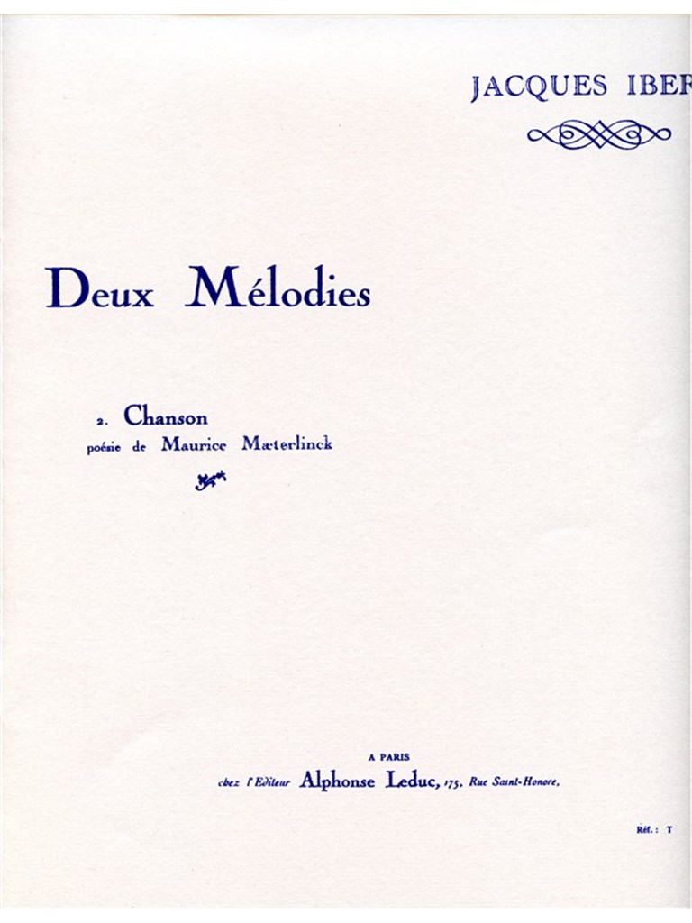 2 Melodies No.2: Chanson