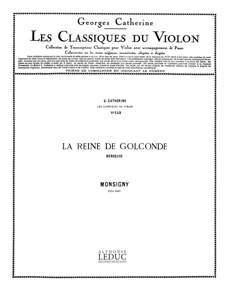 Reine De Golconde (La)
