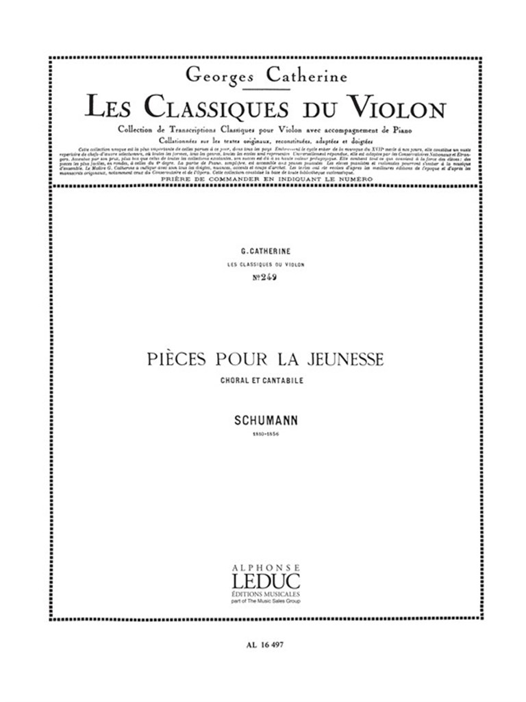 Robert Alexander Schumann: Choral et Cantabile