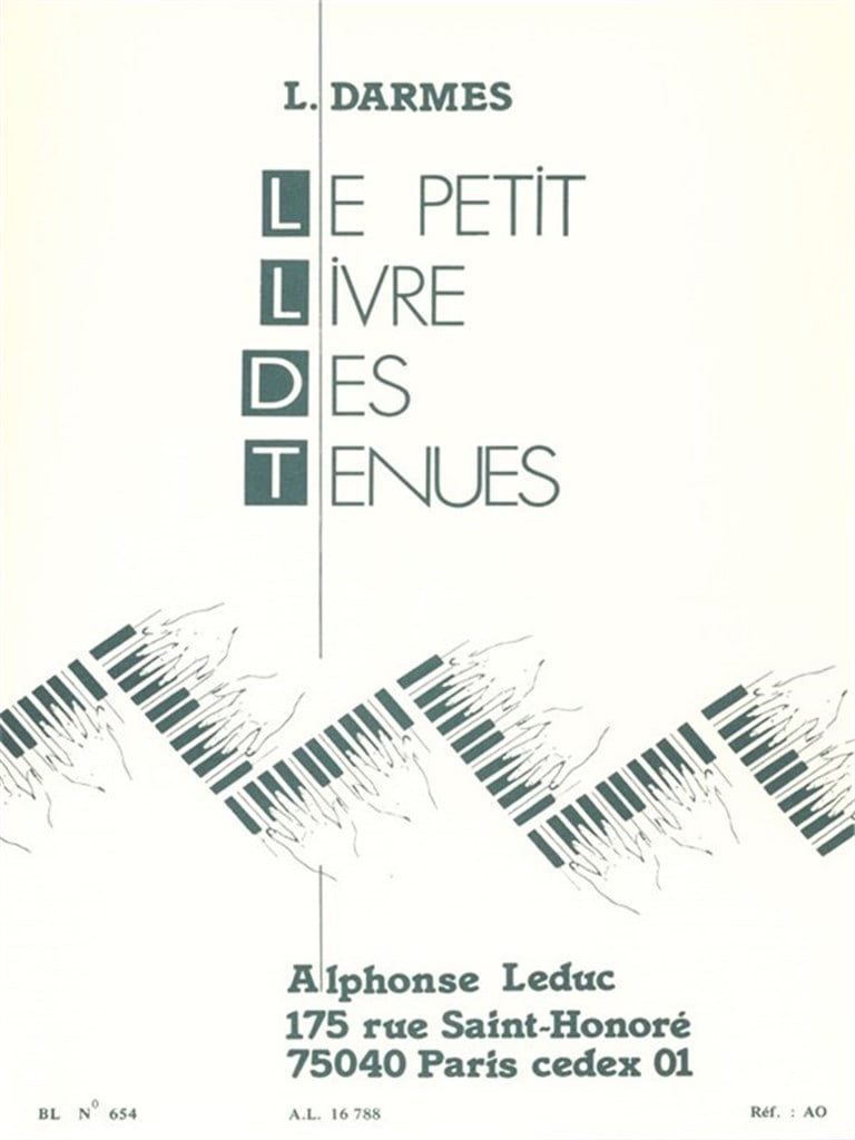 Le Petit Livre Des Tenues For Piano