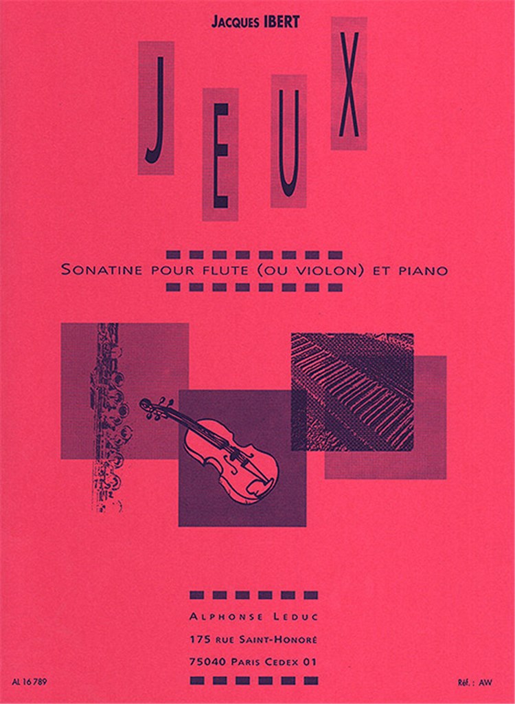 Jeux - Sonatine For Flute (Or Violin) And Piano