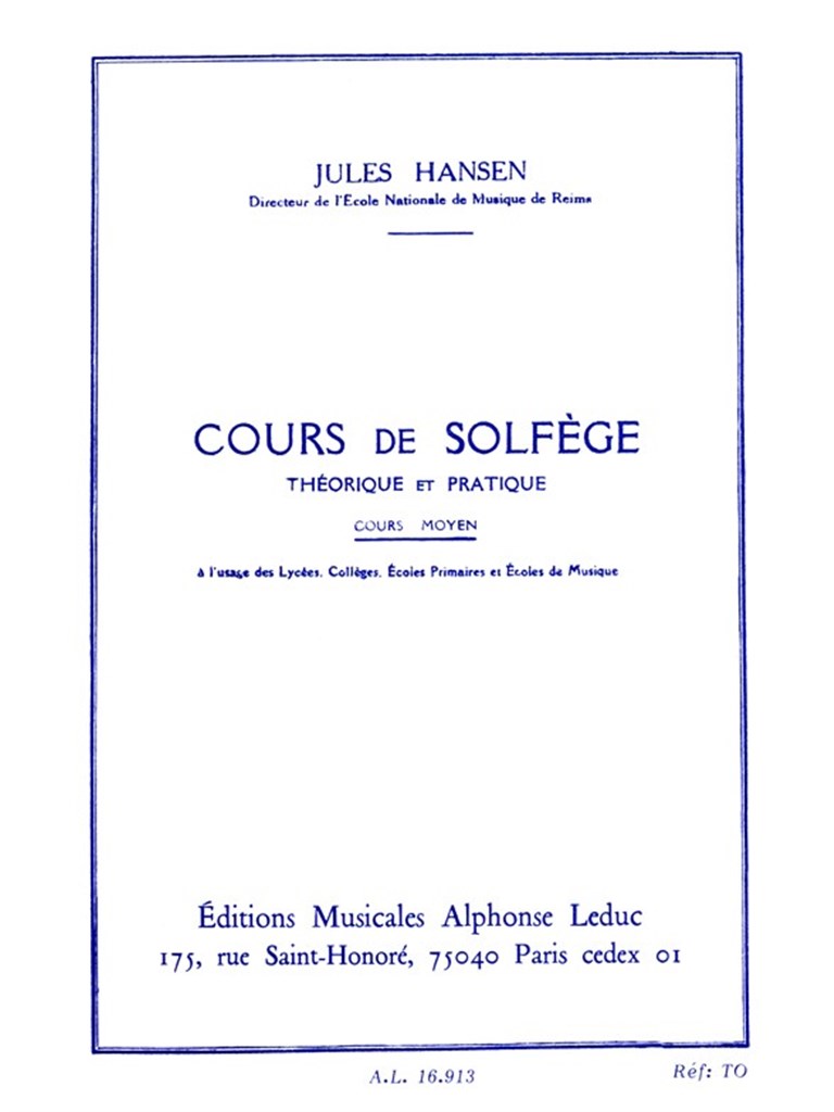 Solfege Theorique et Pratique Cours Moyen