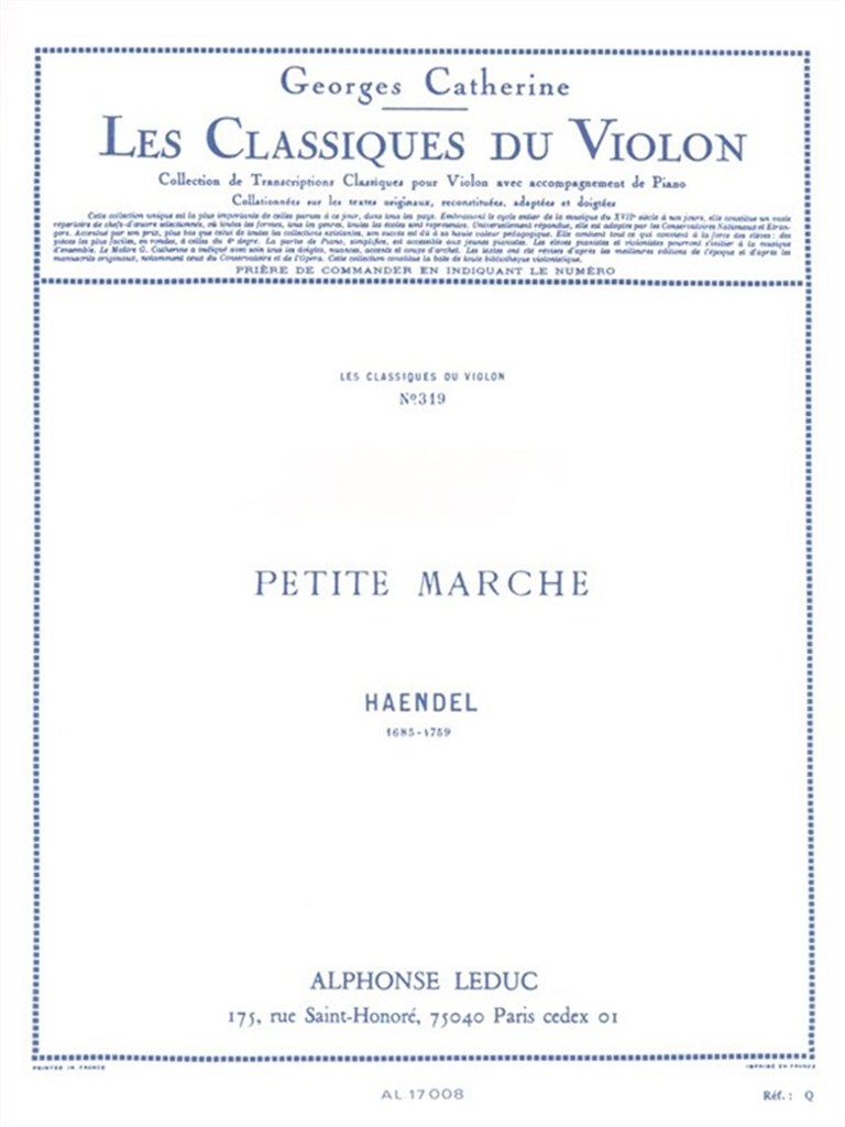 G.F. Handel: Petite Marche