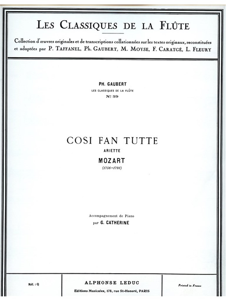 Wolfgang Amadeus Mozart: Ariette