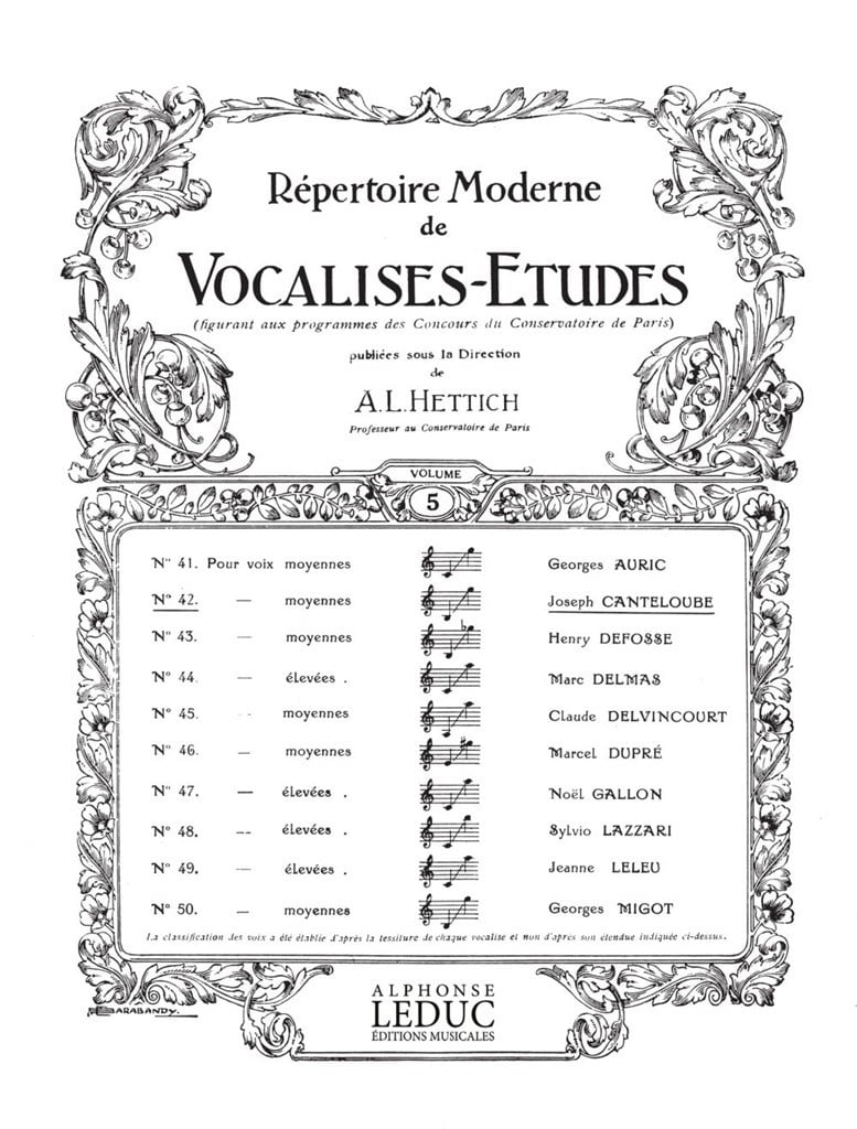 Vocalise Etude N0042