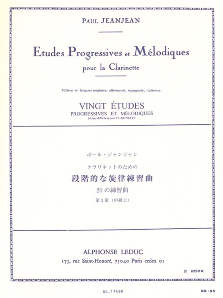 20 Etudes Progressives & Melodiques 3