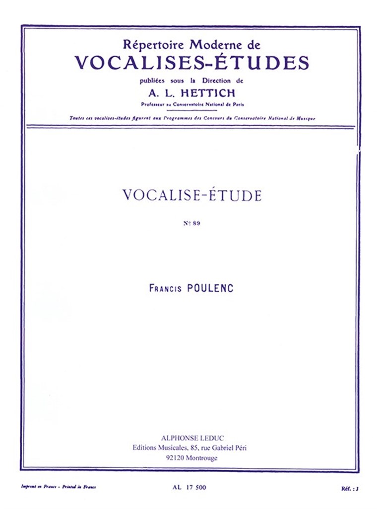 Vocalise-Etude (Voce Alta)