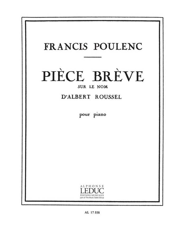 Piece breve sur le Nom dAlbert Roussel