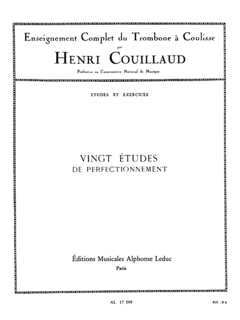 Etudes(20) De Perfectionnement