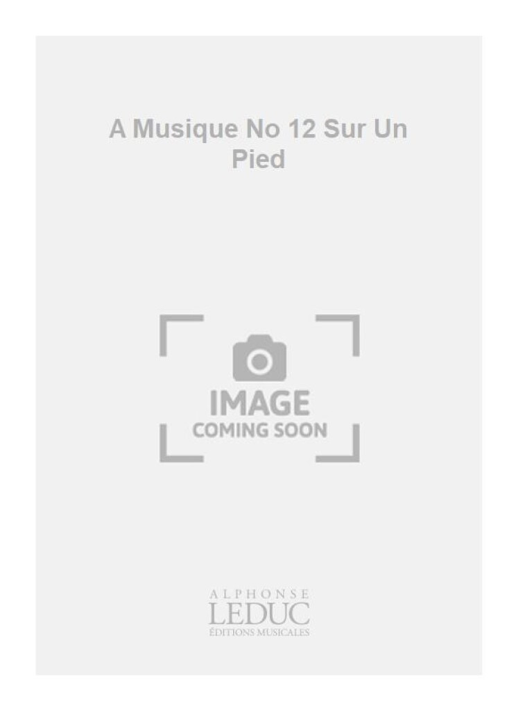 A Musique No 12 Sur Un Pied
