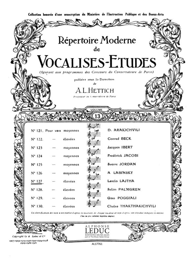 Vocalise Etude N0127