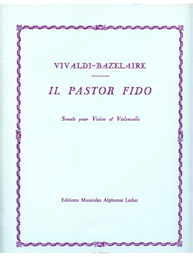Il Pastor fido Op.13, Sonata