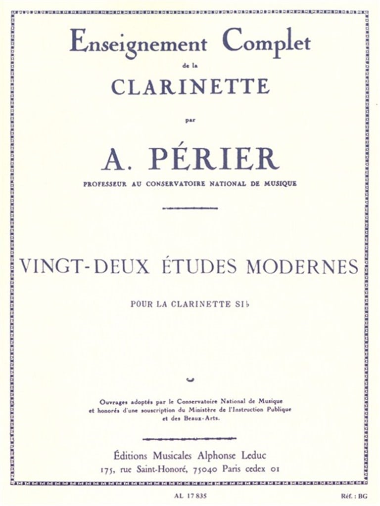 22 Etudes modernes