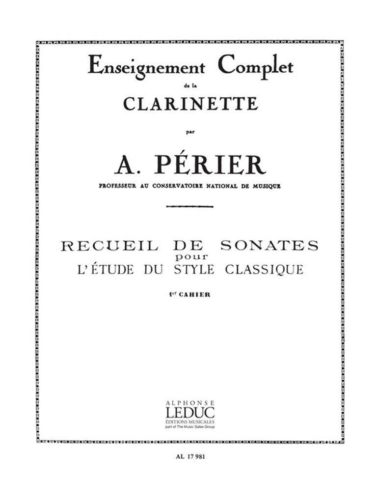 Recueil de Sonates Vol.1