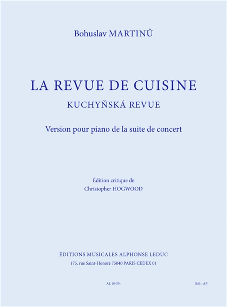 La revue de cuisine pour piano
