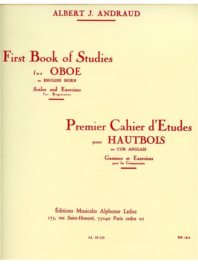 Cahier d'Etudes Vol.1