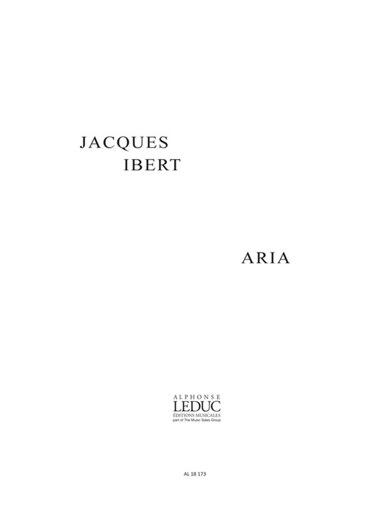 Ibert Aria 2 Part Choral