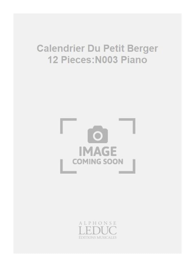 Calendrier Du Petit Berger 12 Pieces:N003 Piano