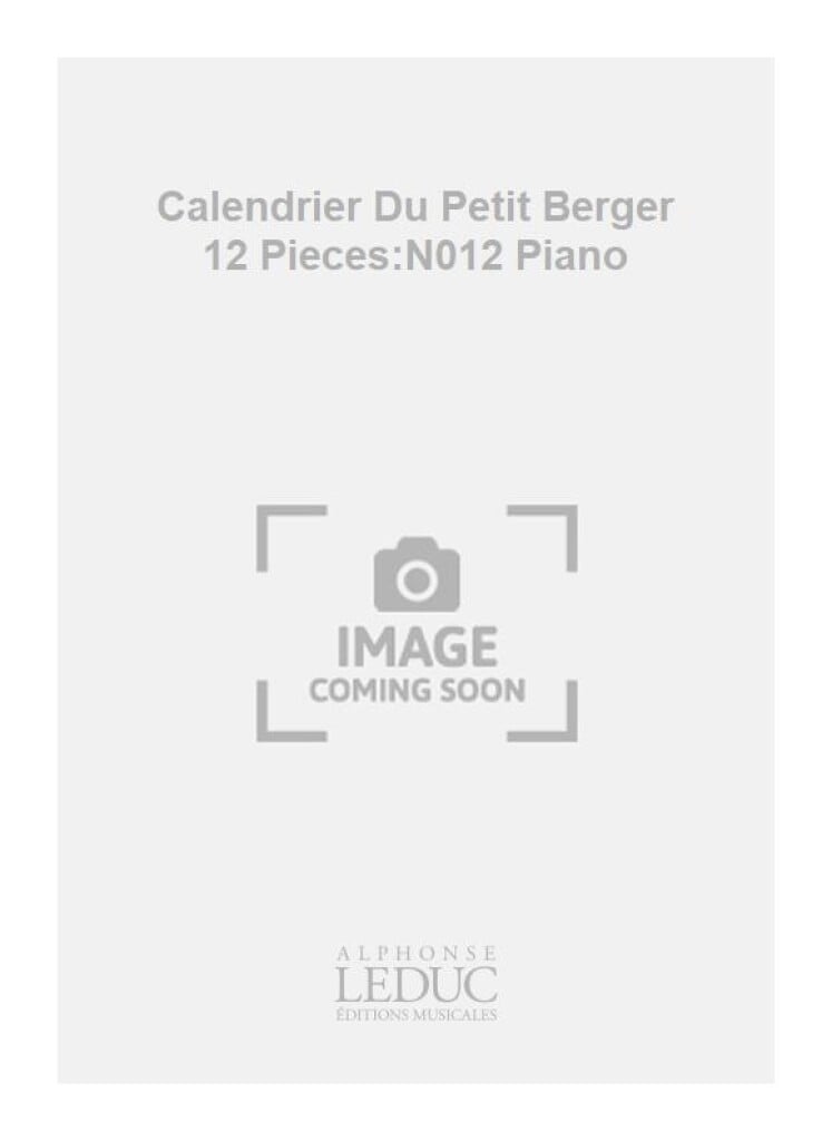 Calendrier Du Petit Berger 12 Pieces:N012 Piano