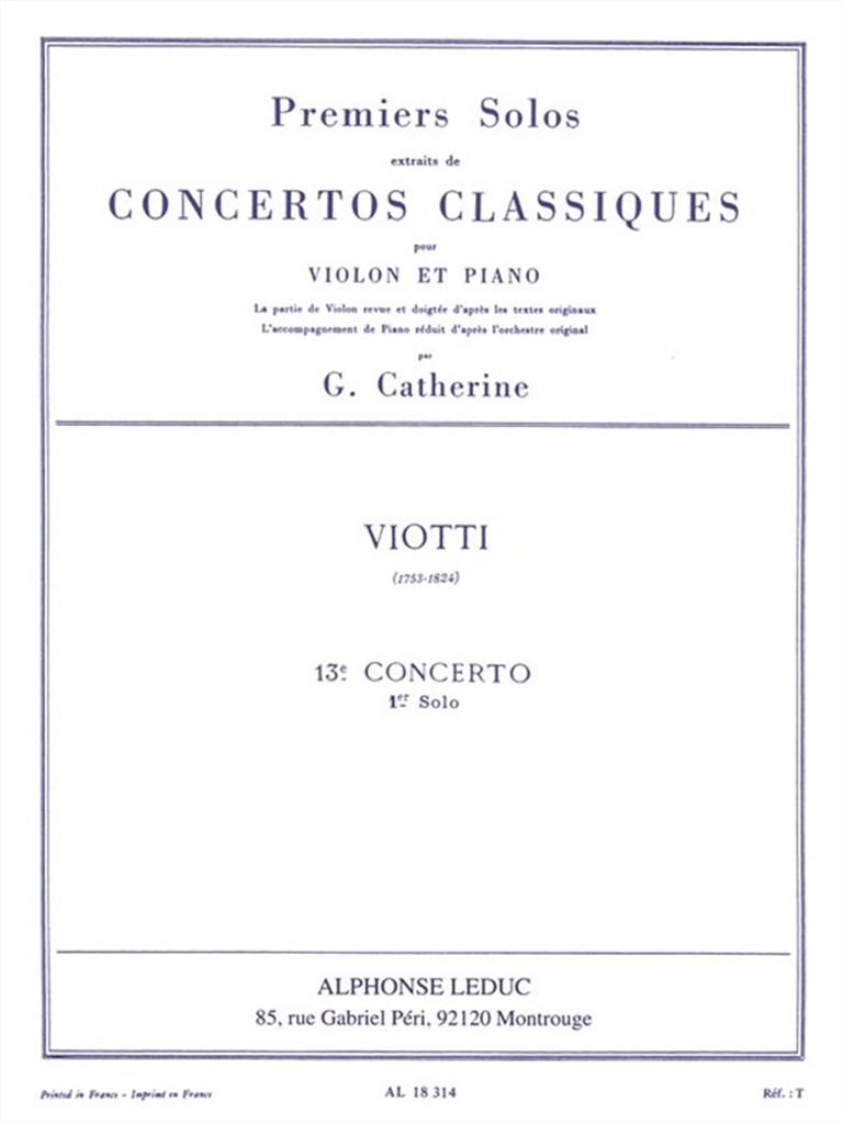 Premiers Solos Concertos