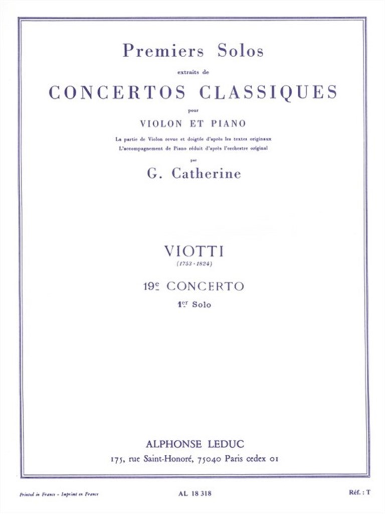 Premiers Solos Concertos