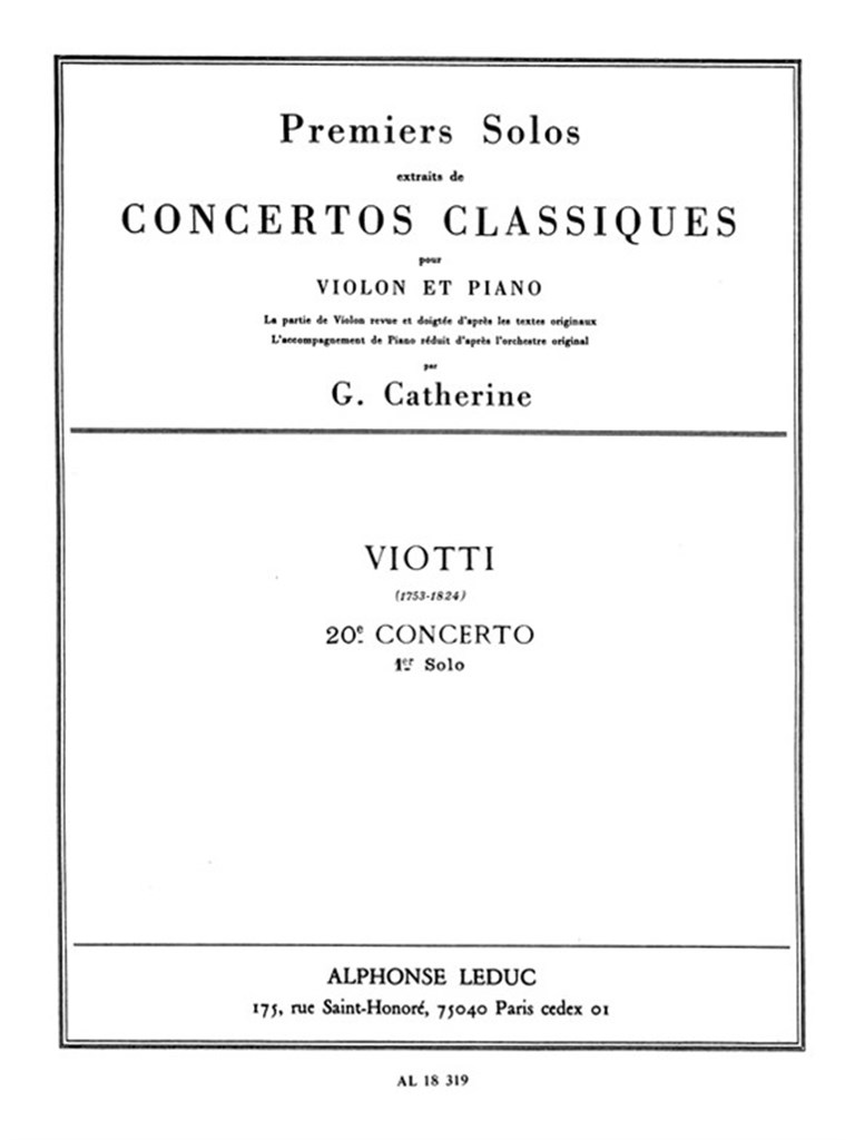 Premiers Solos Concertos