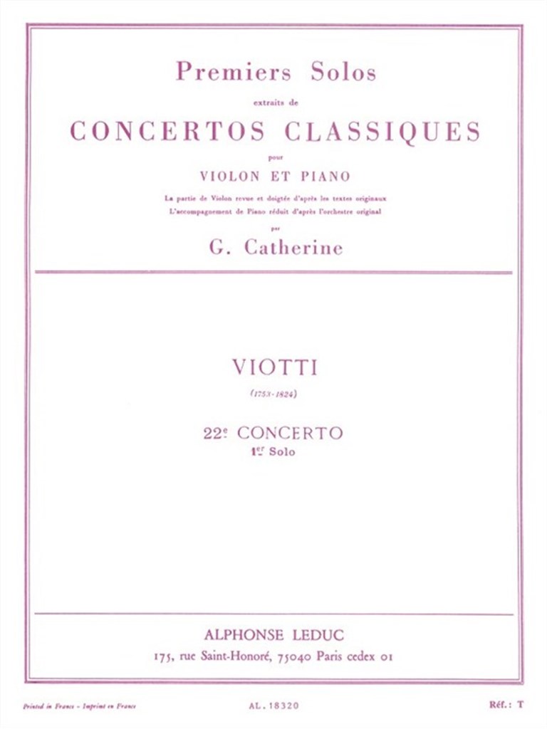 Premiers Solos Concertos