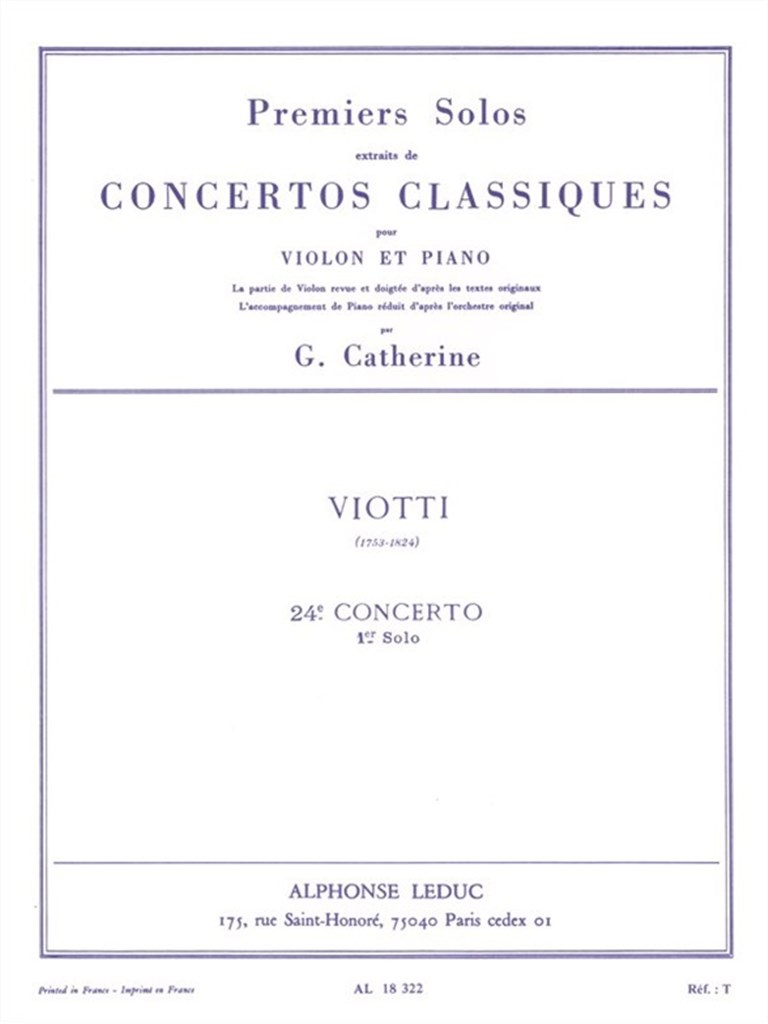 Premiers Solos Extraits de Concertos Classiques