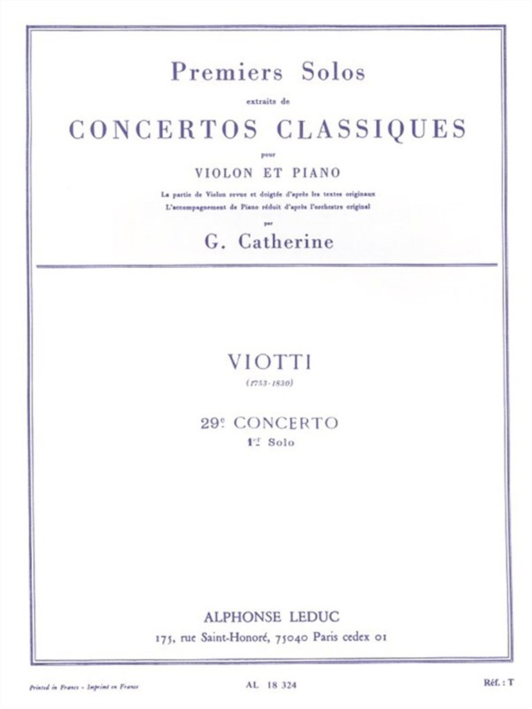 Premiers Solos Concertos