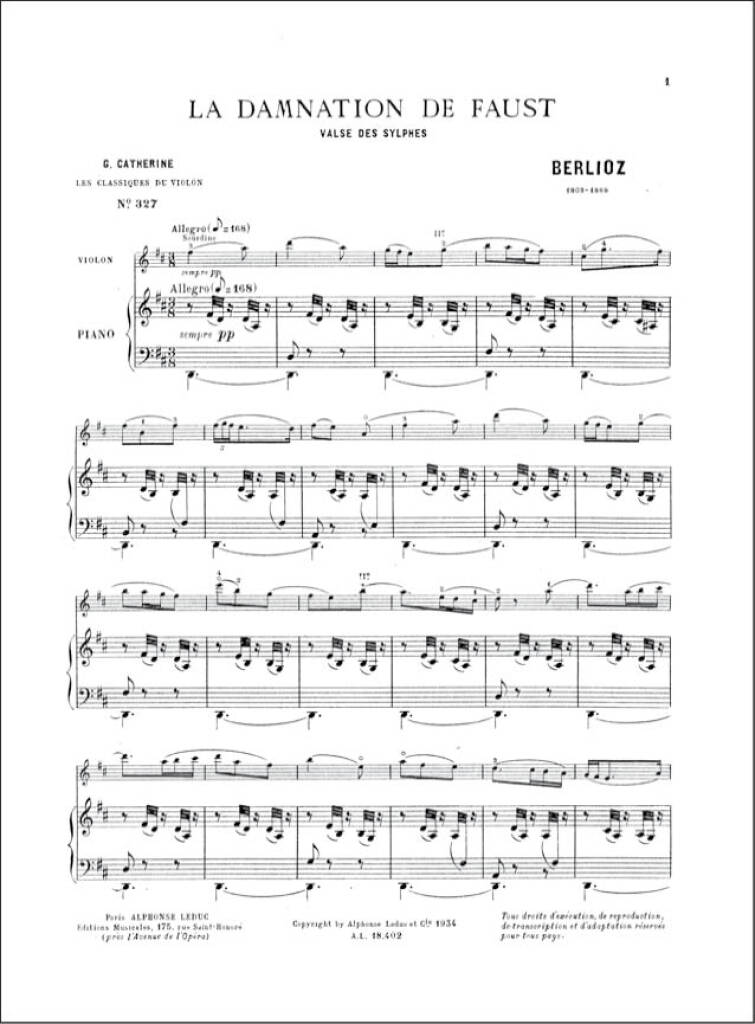 Hector Louis Berlioz: Valse des Sylphes