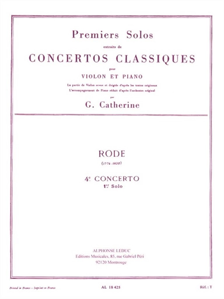 Premiers Solos Concertos