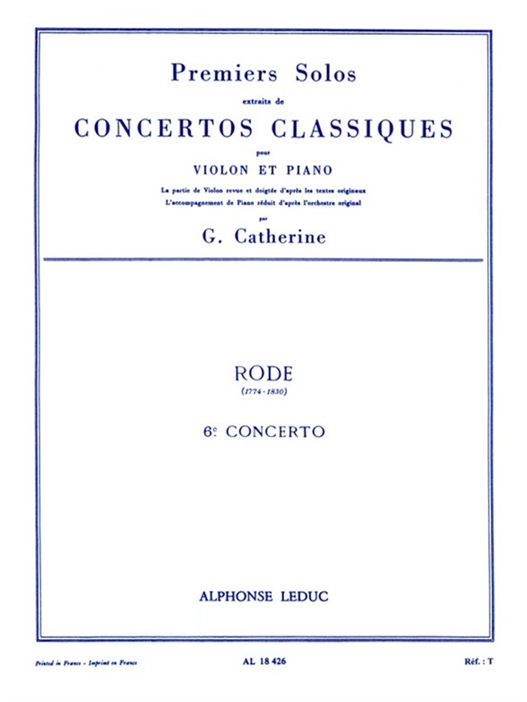 Premiers Solos Concertos