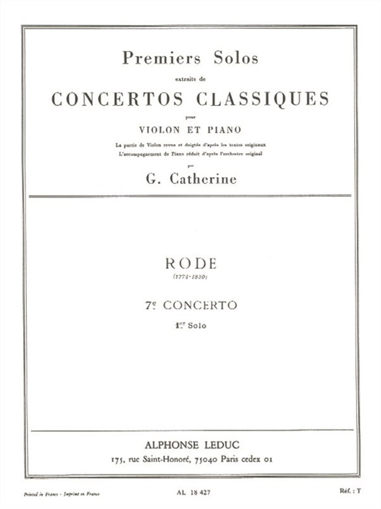 7th Concerto - 1st Solo