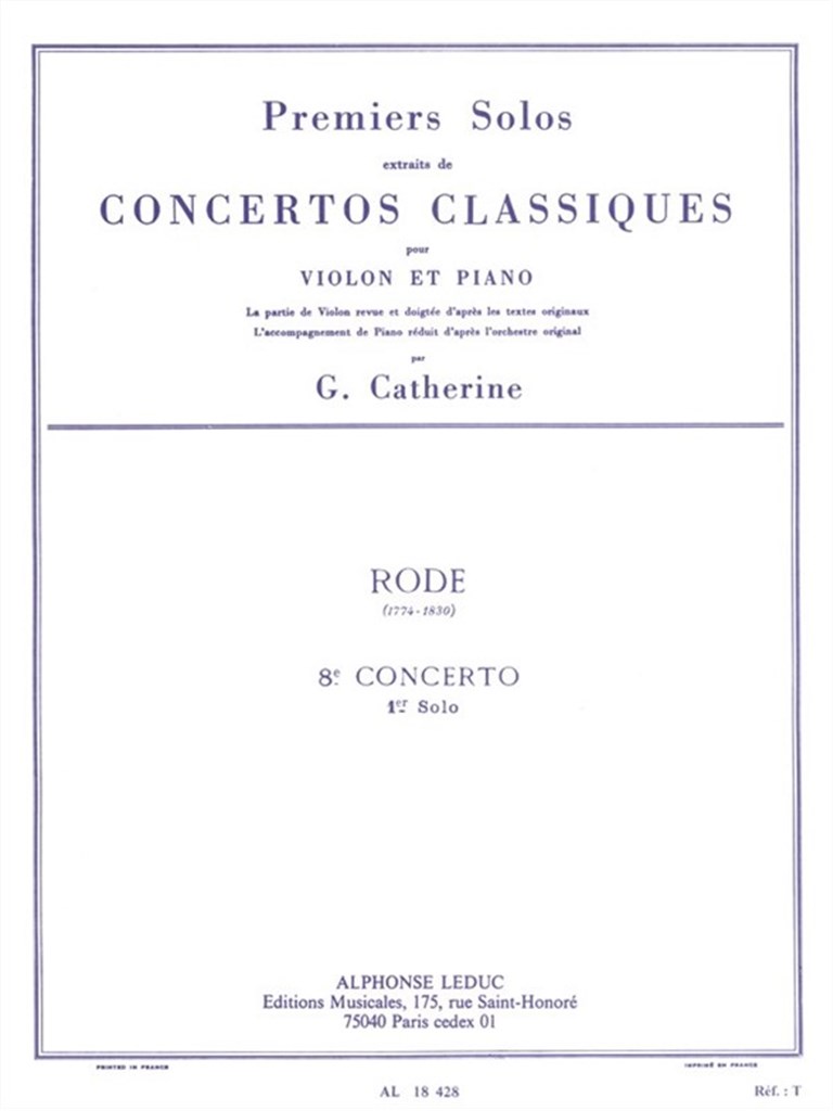 Premiers Solos Concertos
