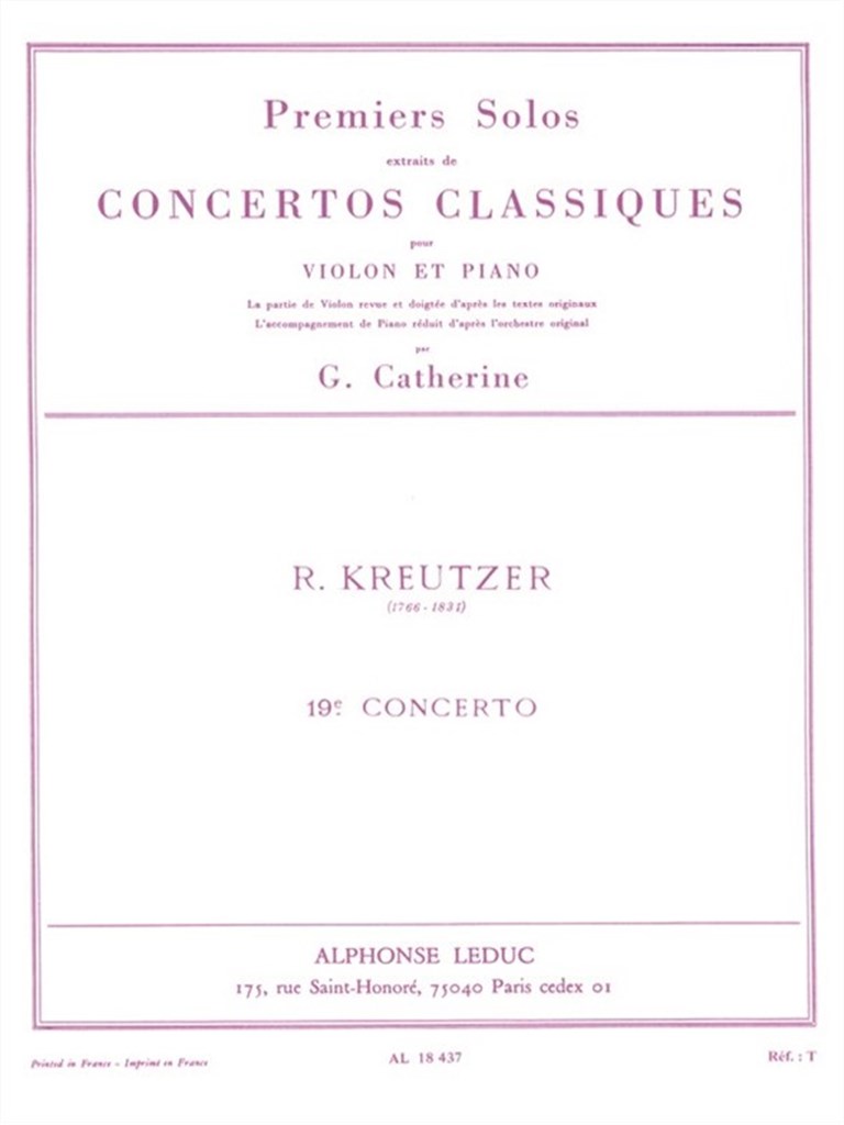 Premiers Solos Concertos