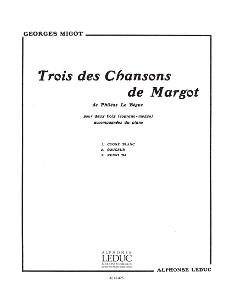3 Chansons de Margot