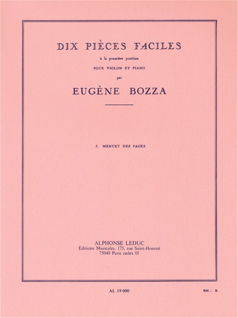 Eugene Bozza: 10 Easy Pieces 3