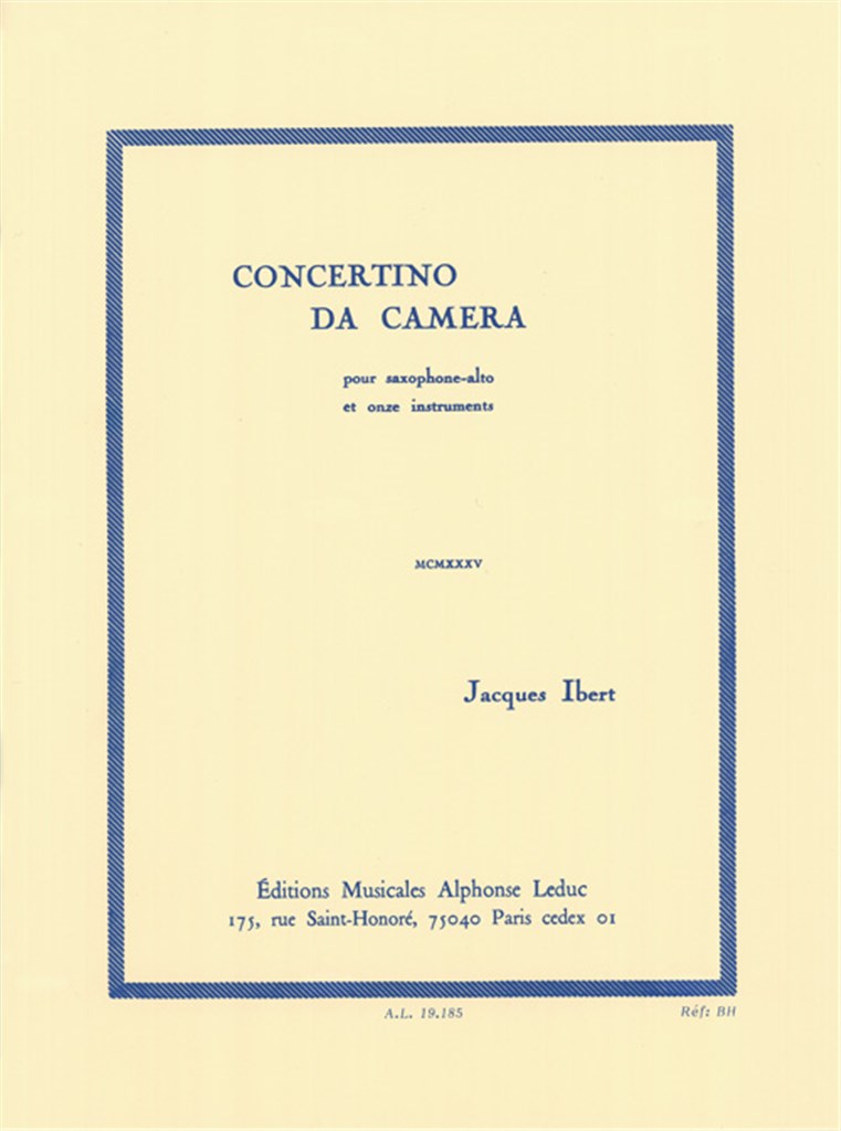 Concertino Da Camera