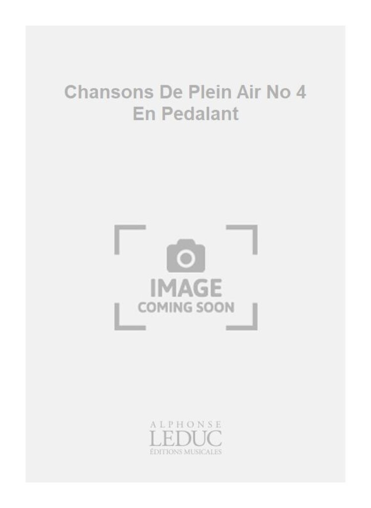 Chansons De Plein Air No 4 En Pedalant