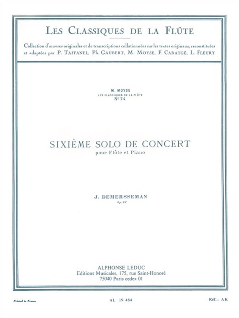Solo de Concert No.6, Op.82