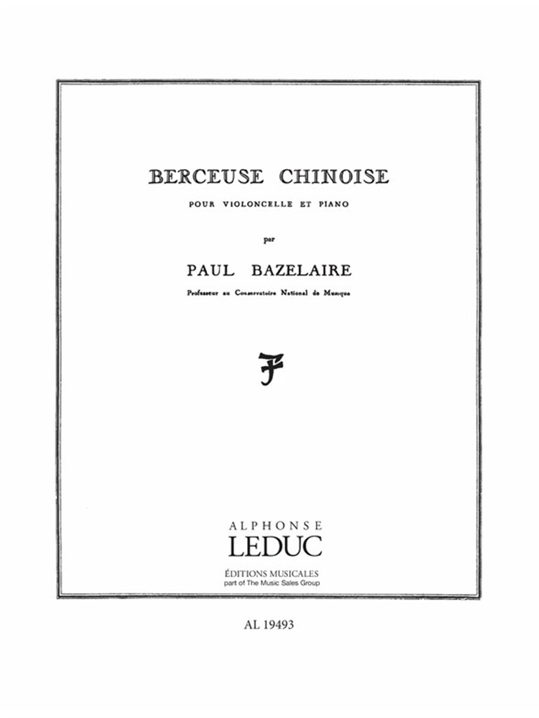 Berceuse Chinoise Op115