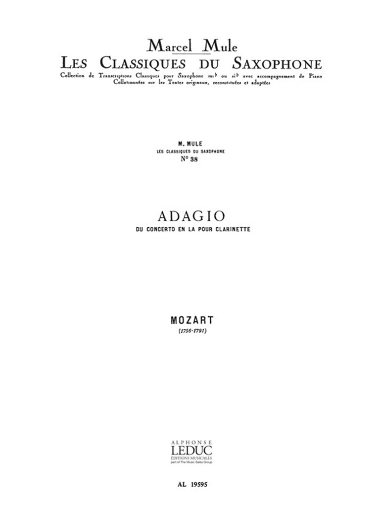 Wolfgang Amadeus Mozart: Adagio