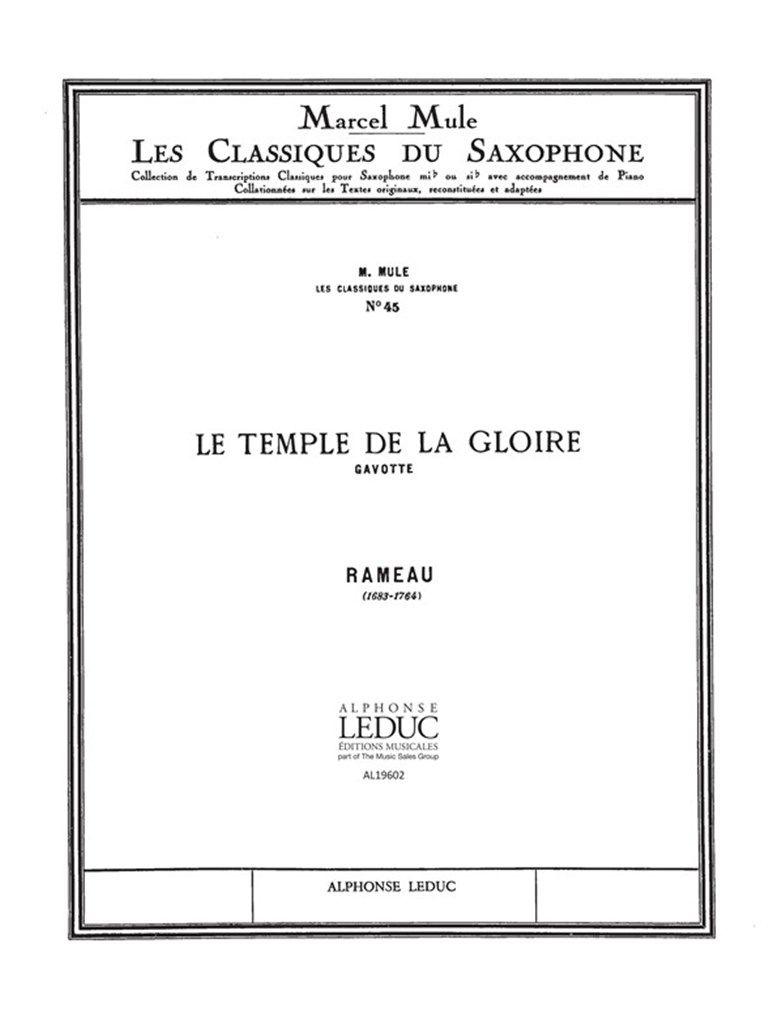 Jean-Philippe Rameau: Gavotte