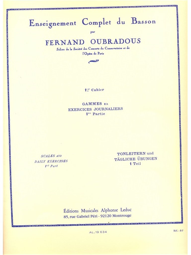 Complete Study of the Bassoon,